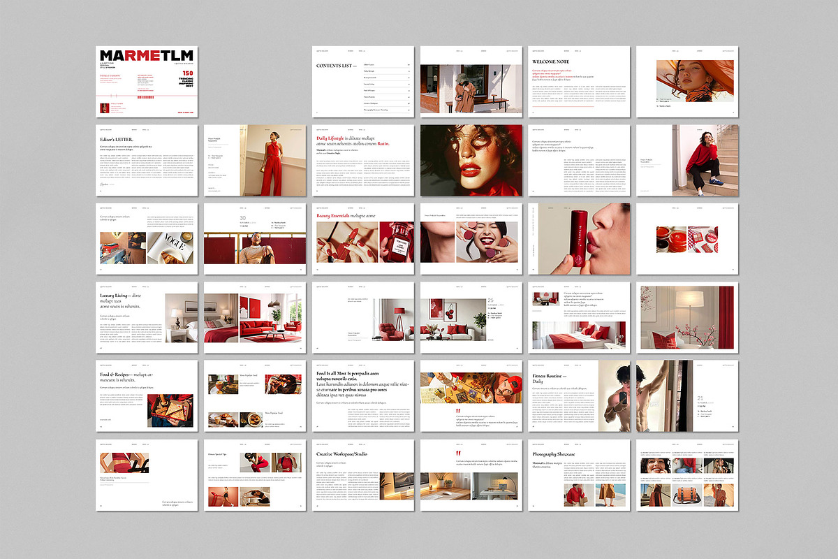 Lifestyle Magazine Template, a Magazine Template by ElvinPrint (Photo 12 of 13)