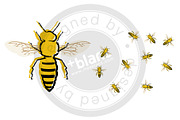 Bee, an Animal Illustration by mesblanc (Thumbnail 1 of 2)