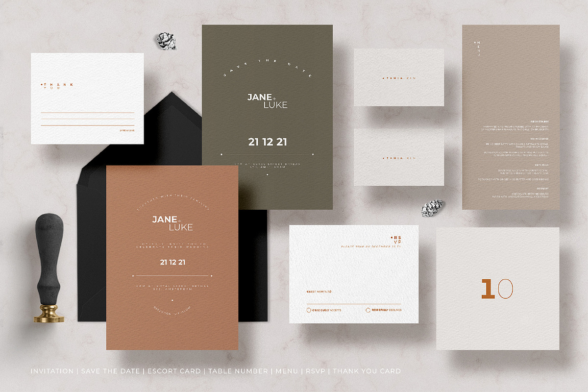 Wedding Invitation Suite - Jane, an Invitation Template by Azka Creative (Photo 4 of 4)