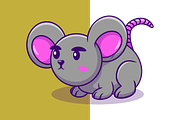 Cute Mouse Cartoon Vector, an Animal Illustration by Artstorystudio (Thumbnail 2 of 3)