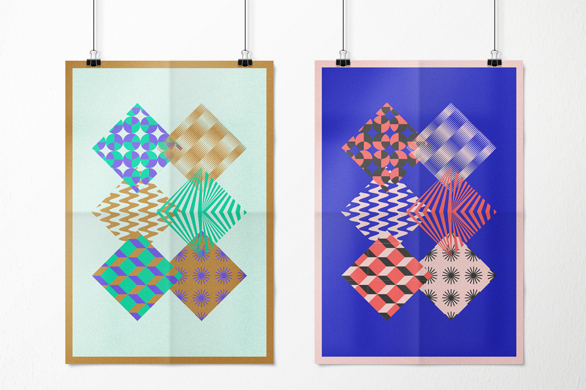 Geometric Fun - Patterns Bundle, a Pattern Graphic by kloroform