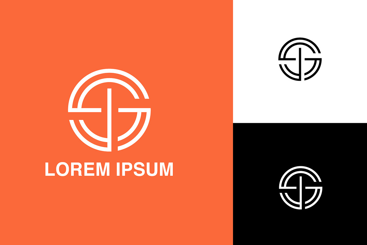 SJ, JS Abstract Logo Design., a Branding & Logo Template by art_creater (Photo 1 of 2)