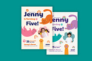 Cute Animal Kids Birthday Invitation, an Invitation Template by Neermana (Thumbnail 4 of 4)