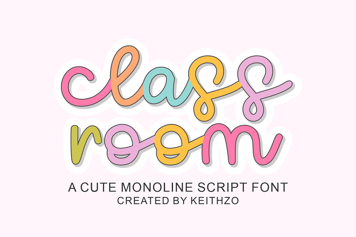 Classroom - Handwritten Font