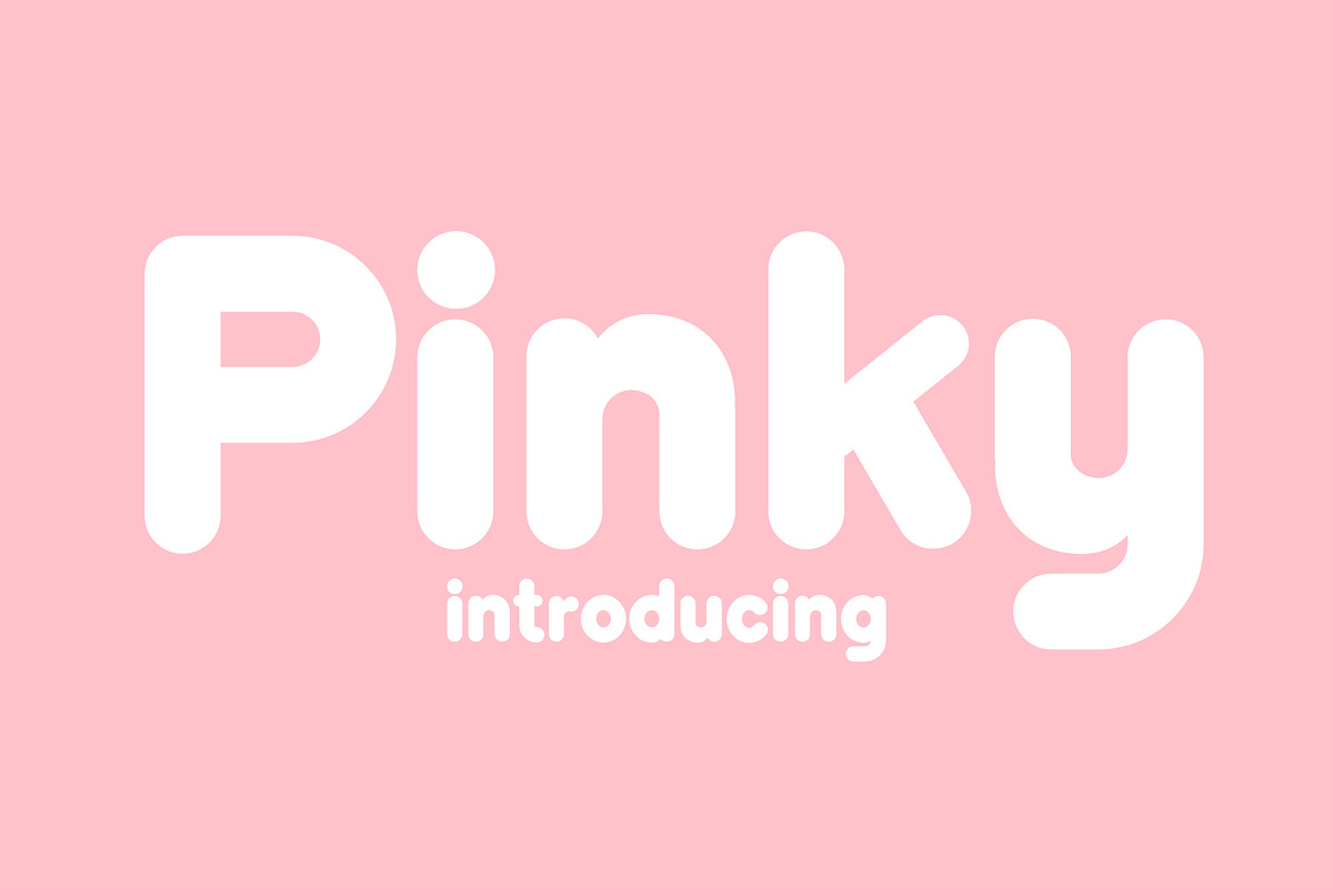 Pinky Fonts, a Font by Fox7 By Rattana (Photo 1 of 7)