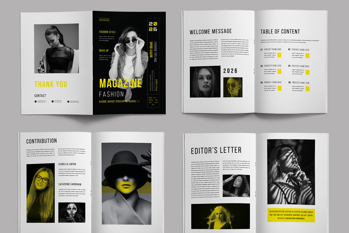 Fashion Magazine Template Design, a Magazine Template by ContestDesign (Photo 2 of 3)