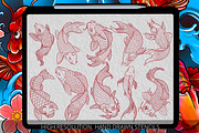 Koi fish tattoo | Japan tattoo kit, a Brushes & More by Tattoo Worker Studio (Thumbnail 8 of 10)