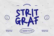 Stritgraff Handwritten Font, a Handwritten Font by GRVS Studio (Thumbnail 1 of 4)
