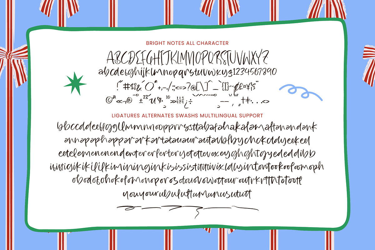 Bright Notes Casual Handwritten, a Script Font by stylishtype.co (Photo 10 of 10)