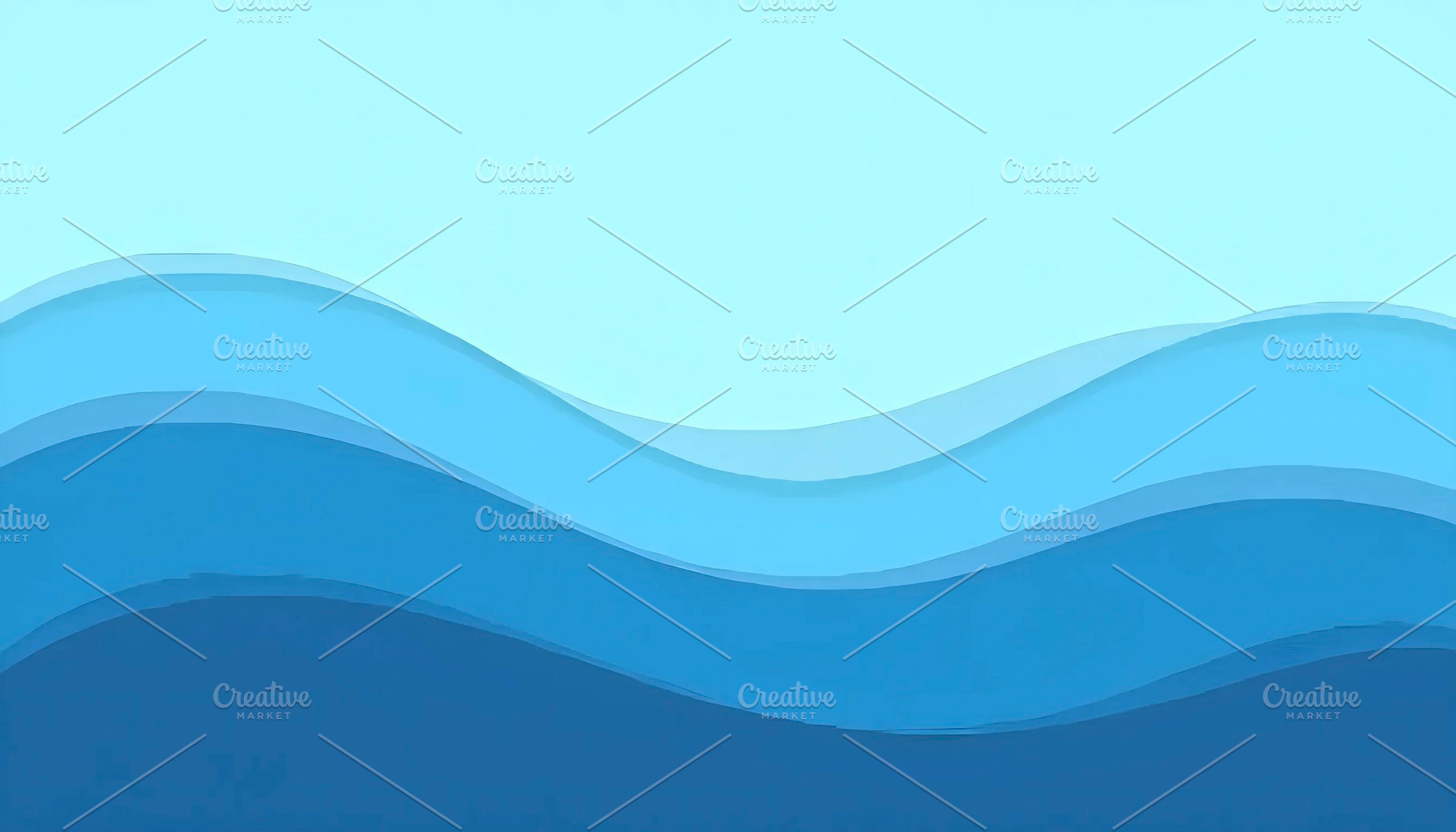 Smooth Blue Ocean Wave Abstract Back, a Photo by LOGOCREATIVE