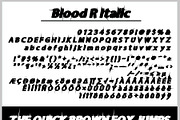 Blood R regular & Italic, a Font by Emdaduljs (Thumbnail 3 of 3)