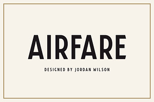 Airfare Font