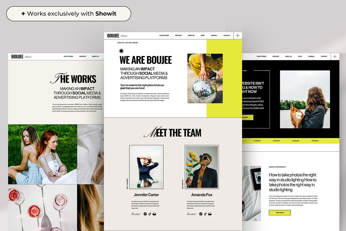 Bold Marketing Showit Template, a Websites & App Template by Superhero Design Co. (Photo 3 of 6)