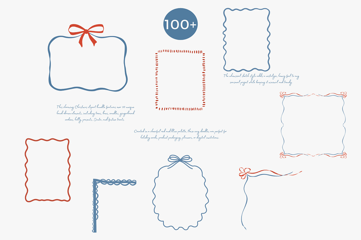 cozy christmas holiday doodle set, a Decorative Illustration by Patishop Art (Photo 5 of 10)