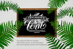 Retro Chalkboard and Fern creator