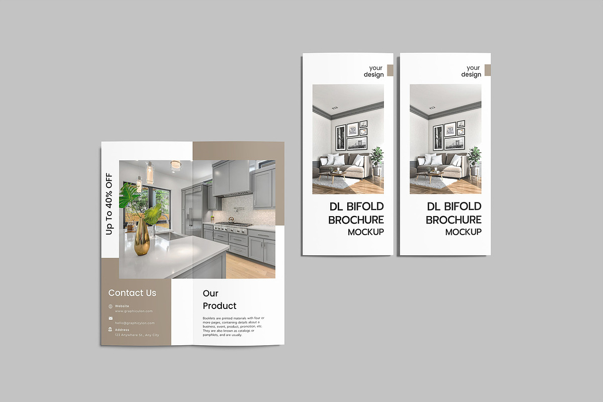 DL Bifold Brochure Mockup, a Brochure Template by Graphiculon (Photo 10 of 11)