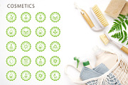 Eco, bio and quality green stamps, an Outline Icon by RevolutionizZed (Thumbnail 5 of 11)
