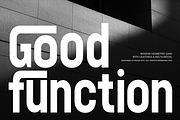 Good Function Geometric Sans Font, a Sans Serif Font by Rasio Studio (Thumbnail 1 of 9)