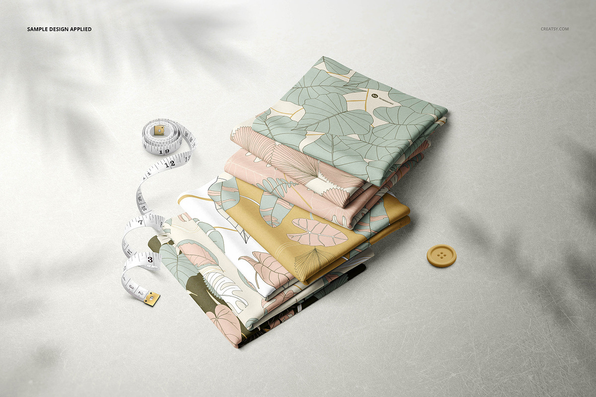 Fabric Stack Mockup Set, a Merchandise Mockup by creatsy2 (Photo 4 of 10)