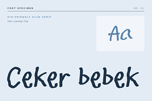 Ceker bebek – Playful Slab Typeface