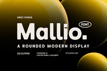 Mallio – Rounded Modern Display Font
