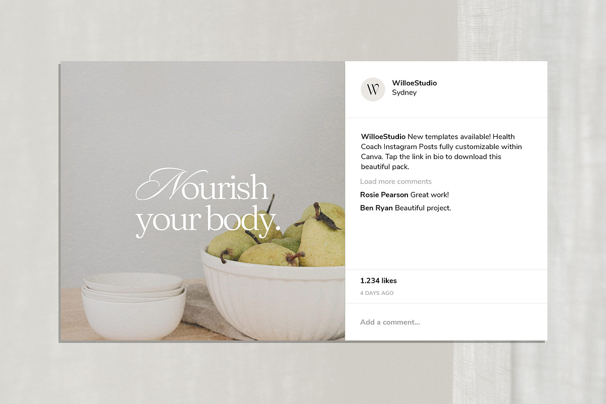 Health Coach Template - Canva, a Social Media Template by Willoe Studio (Photo 3 of 12)
