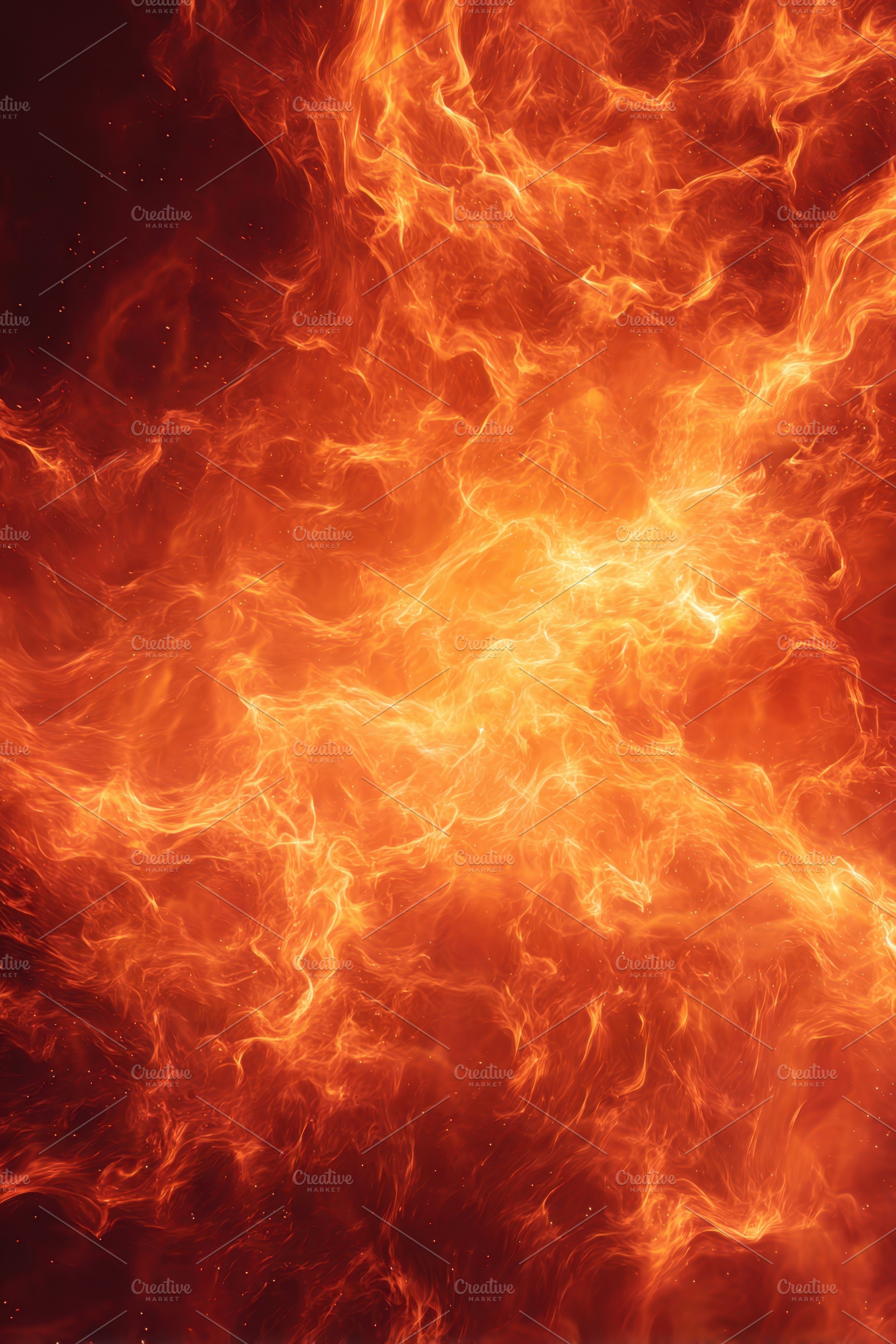 Dynamic close-up of vibrant flames with sparks, a Background Photo by AlyaAnd