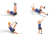 Exercise Animations Bundle Woman, a Characters & Person 3D Model by Daniel Mikulik (Thumbnail 7 of 14)