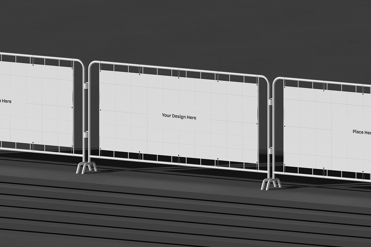 Stand Barrier Banner Mockup, an Advertising Mockup by Artbox Studio (Photo 6 of 6)