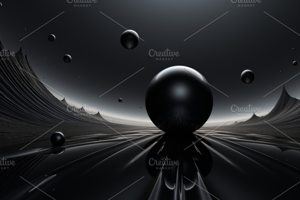 41 Black spheres illustrations, an Object Illustration by Handmadefont (Photo 17 of 41)