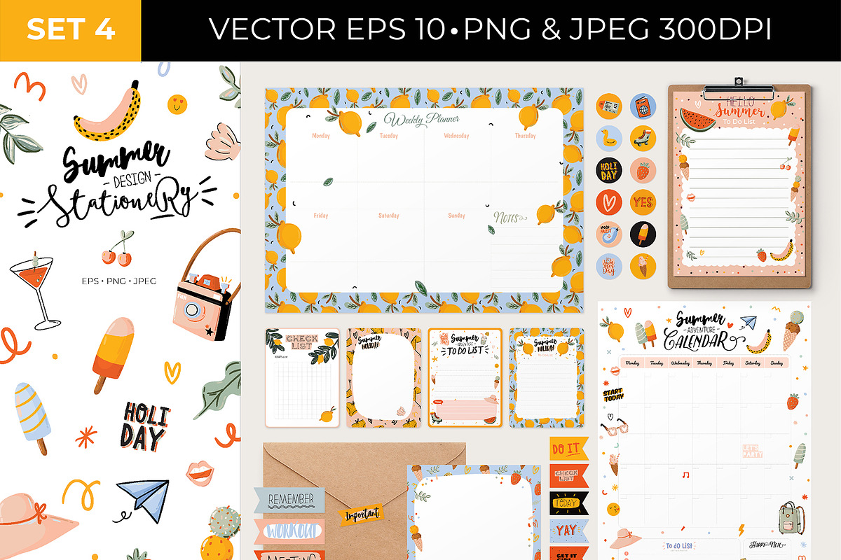 BUNDLE STATIONERY planners calendars, an Object Graphic by Ruslana Lubenets (Photo 20 of 96)