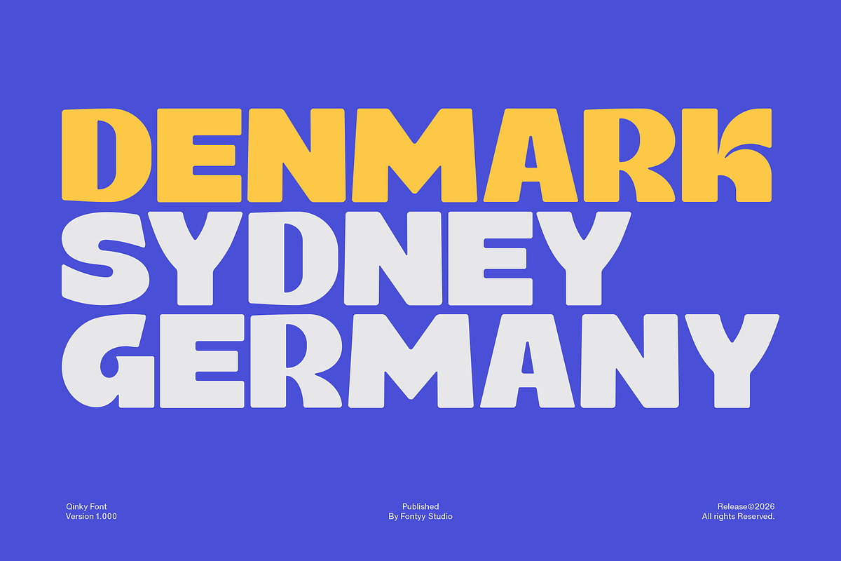 Qinky - Bold Display Font, a Sans Serif Font by NazmulsDesign (Photo 4 of 26)