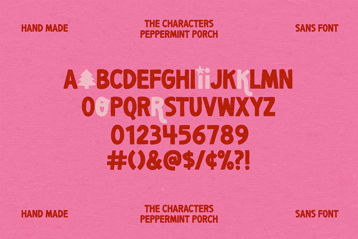 PEPPERMINT PORCH | FESTIVE FONT, a Font by Maria Feliz Fonts (Photo 9 of 9)