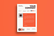 Orange Accounting Letterhead, a Print Template by graphicook (Thumbnail 1 of 3)