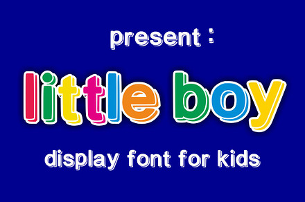little boy, a Sans Serif Font by Infinity art Studio