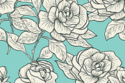 Rose pattern, a Pattern Graphic by Natikka Art (Thumbnail 2 of 2)