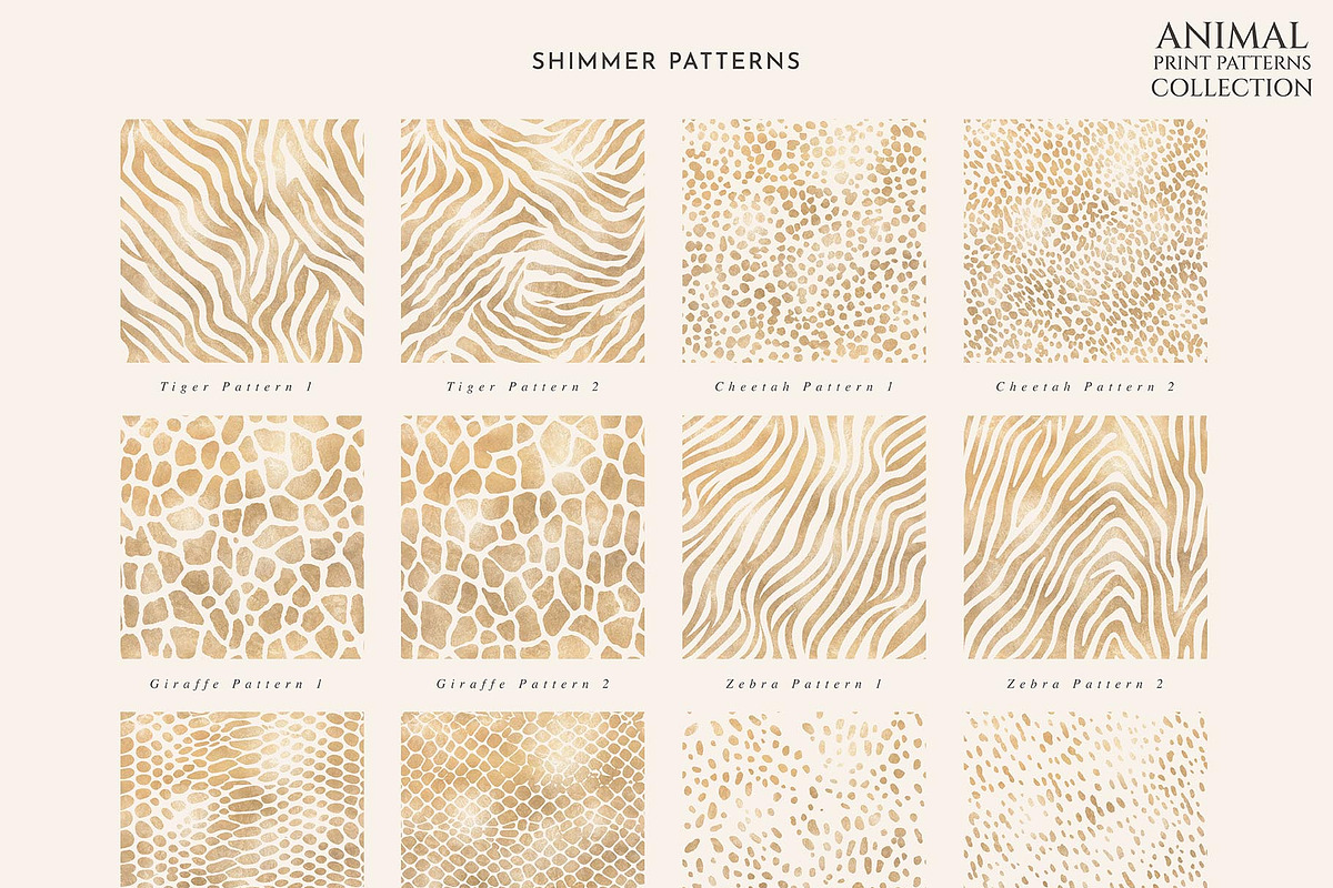 Animal Print Seamless Patterns, a Pattern Graphic by Julia Dreams (Photo 8 of 11)