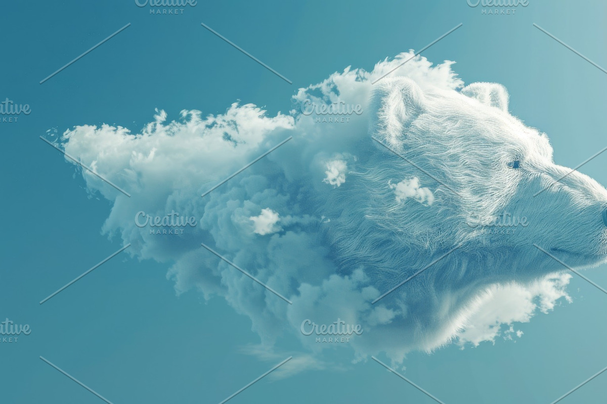 90 Clouds animals against a blue sky, an Animal Illustration by Handmadefont (Photo 15 of 64)