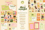 Disco Cowgirl Branding Starter Kit, a Branding & Logo Template by Hell Yeah Designs (Thumbnail 1 of 18)