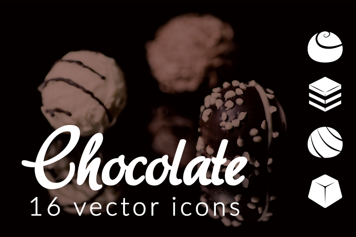 CHOCOLATE - vector icons, an Icon by marusdesign