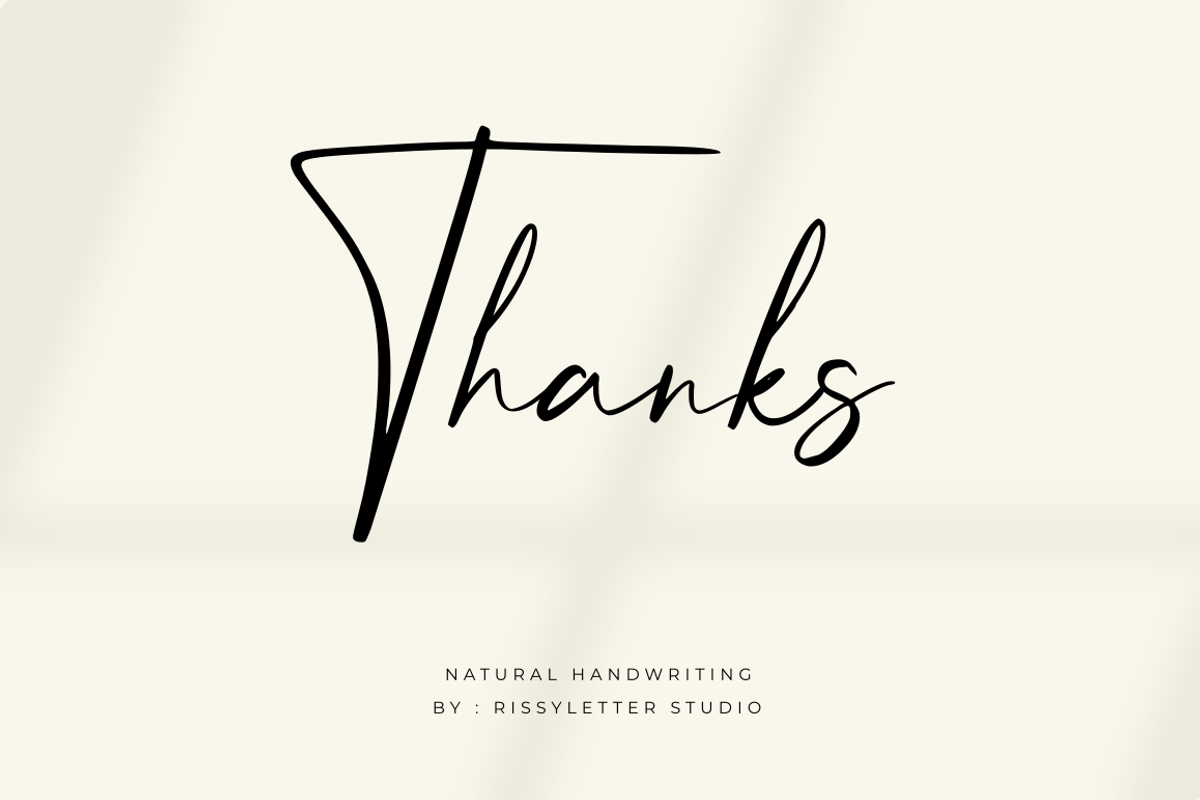 Handsome Boys | Natural Signature, a Handwritten Font by Rissyletter Studio (Photo 11 of 11)