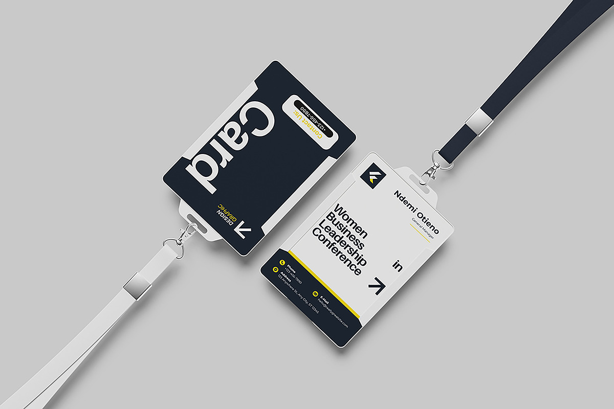 High Quality ID Card Mockup, an Advertising Mockup by Difa Design (Photo 3 of 5)