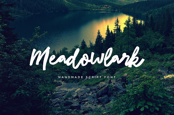 Meadowlark Script Font preview 7