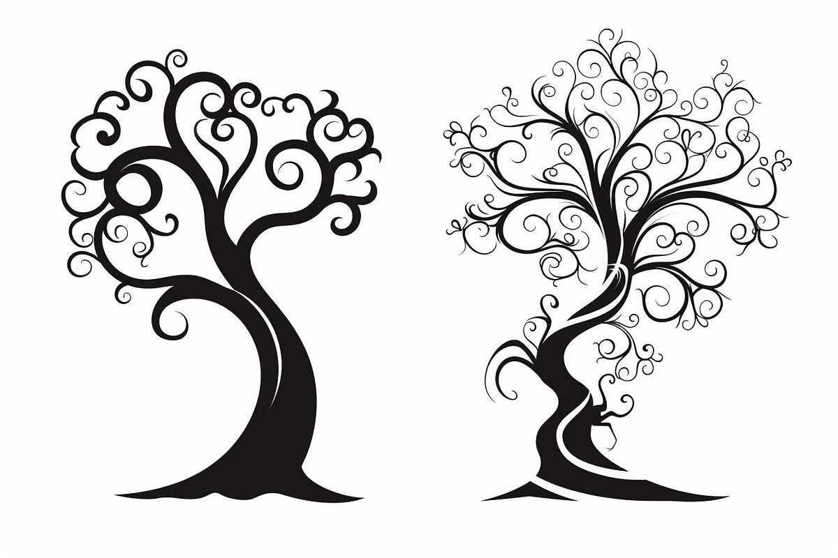 Tree Laser Cut Bundle | Decorative, a Graphic by hafijul (Photo 8 of 11)