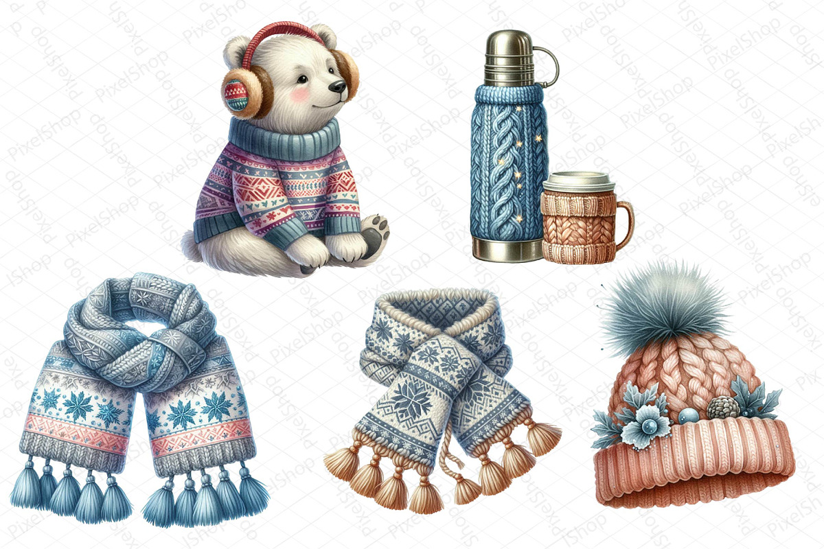 Cozy Winter Wonderland Collection, an Illustration by DreamPrint404 (Photo 5 of 5)