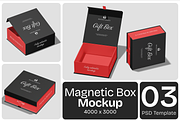Magnetic Box Mockup, a Packaging Mockup by Permadi Creative (Thumbnail 1 of 5)