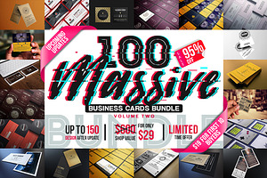 100 Massive Business Cards Bundle V2