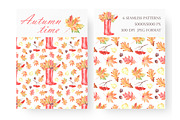 Autumn time watercolor set., a Seasonal Illustration by SabinaWatercolorArt (Thumbnail 6 of 16)