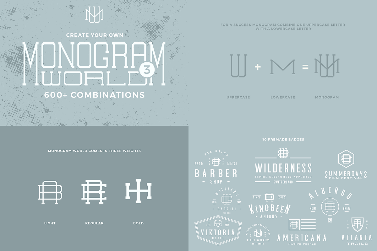 Monogram World Bundle-Monogram Font preview 6