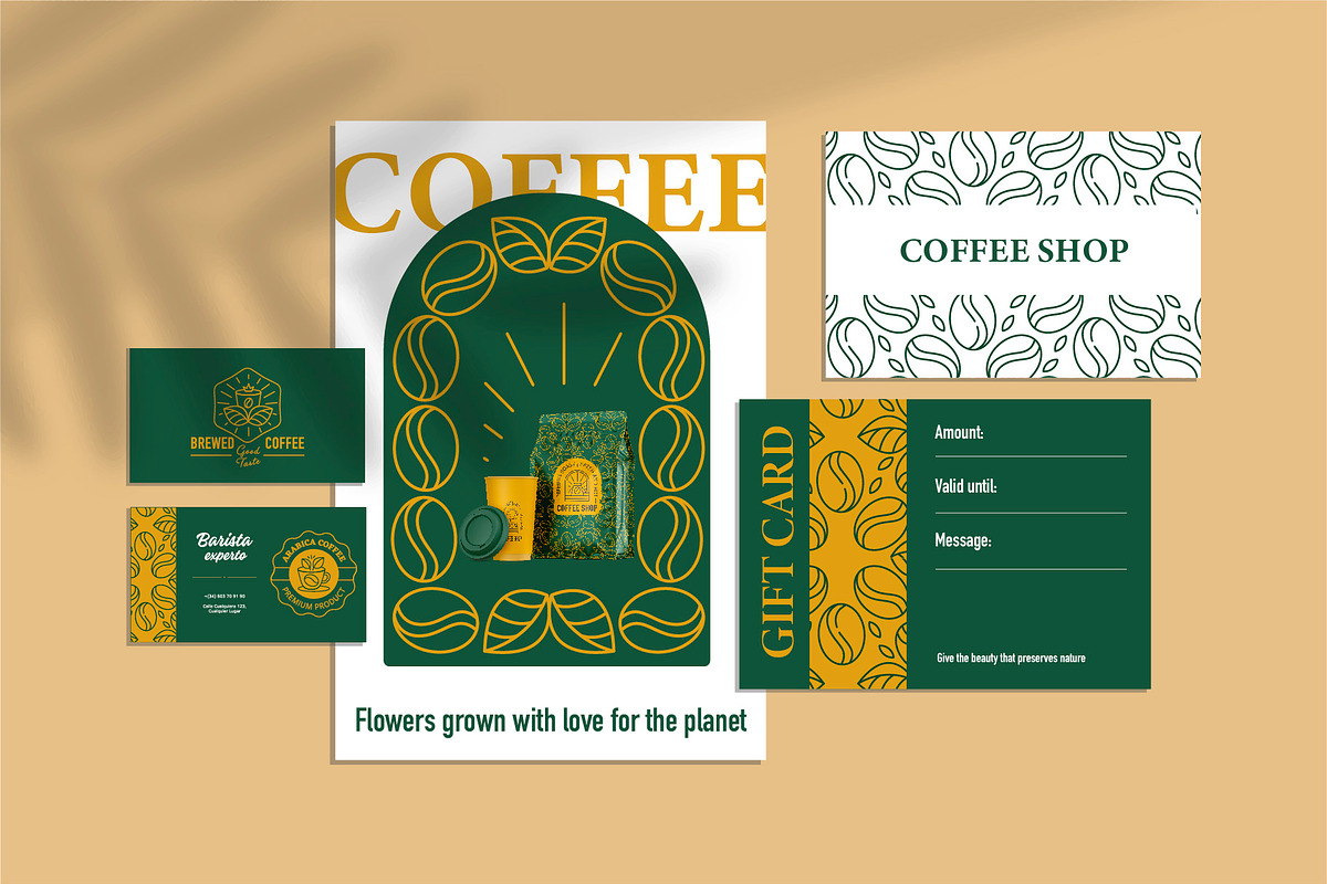 Coffee Line Art Branding Kit, a Branding & Logo Template by Lettering_Logo (Photo 12 of 15)